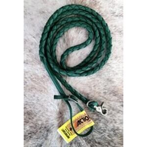 Copied - Action Company Barrel Reins Nylon Web Braided NEW Hunter Green